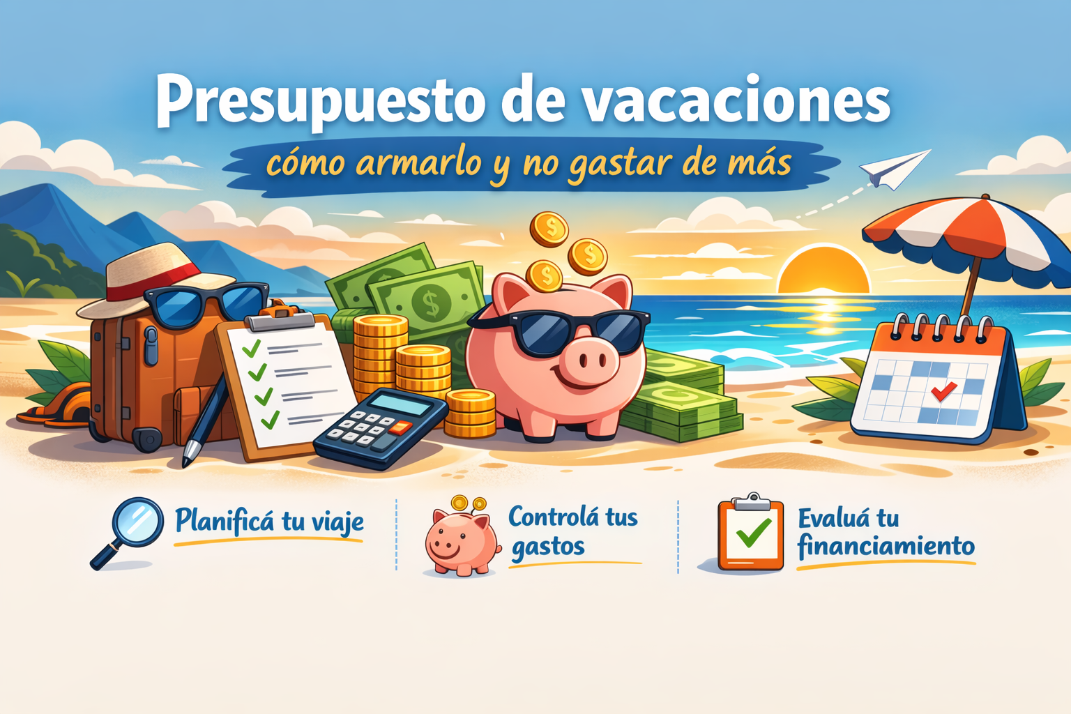 Presupuesto de vacaciones: cómo armarlo y no gastar de más
