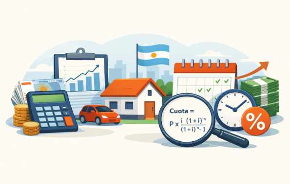 Cómo calcular la cuota de un préstamo a tasa fija en Argentina