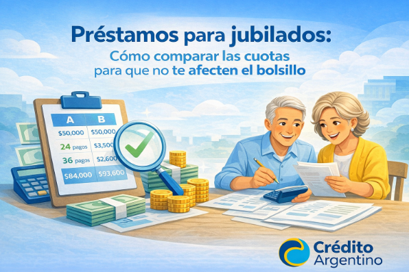 Préstamos para jubilados: Cómo comparar las cuotas para que no te afecten el bolsillo