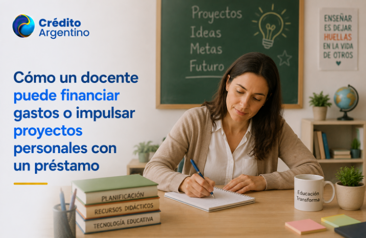 Cómo un docente puede financiar gastos o impulsar proyectos personales con un préstamo