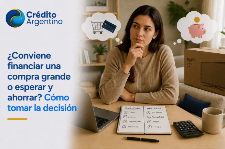 ¿Conviene financiar una compra grande o esperar y ahorrar? Cómo tomar la decisión
