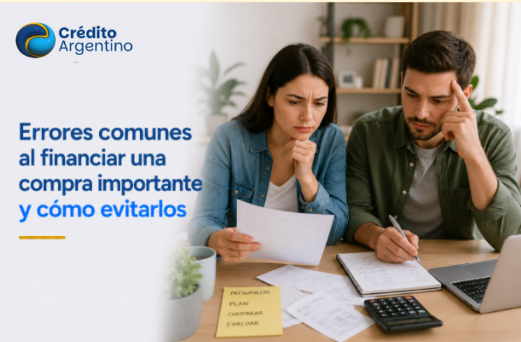Errores comunes al financiar una compra importante y cómo evitarlos